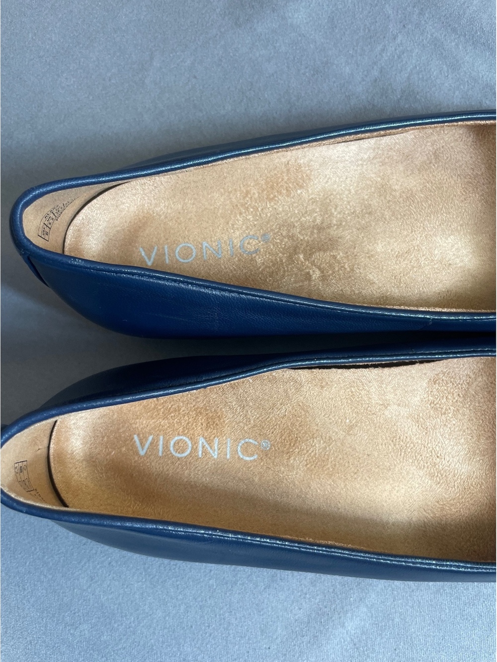 Vionic Klara navy ballet flats with bow detail 8 - Picture 6 of 8
